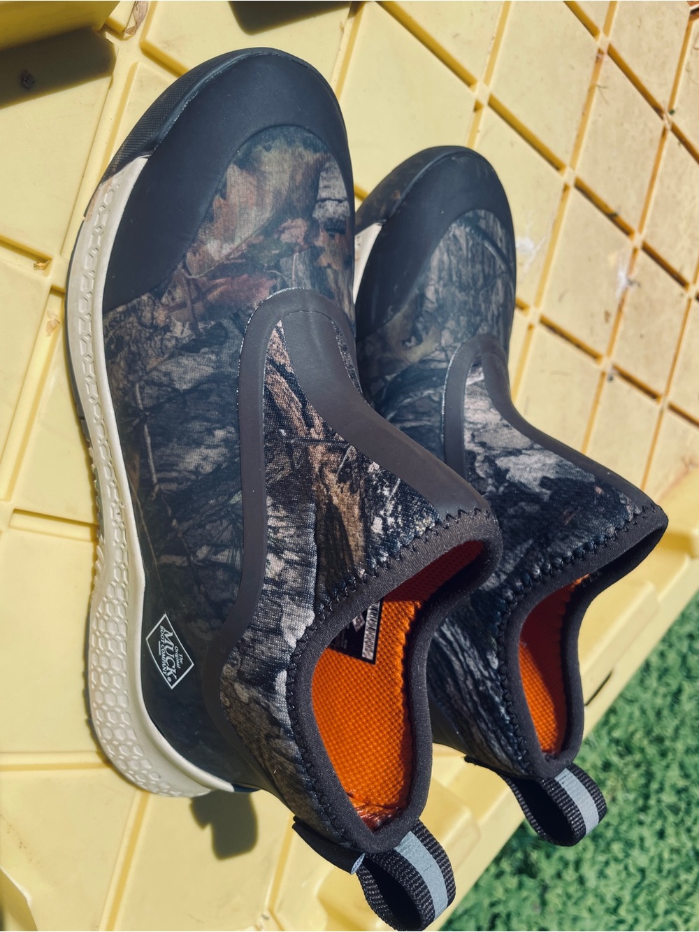 Boys Youth The Muck Boot Slip On Sz 5 Mossy Oak Camo
